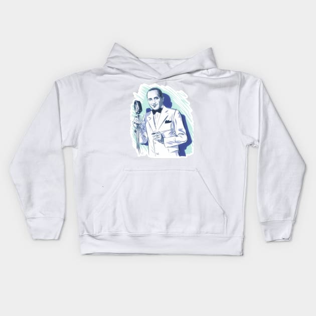 Fletcher Henderson - An illustration by Paul Cemmick Kids Hoodie by PLAYDIGITAL2020